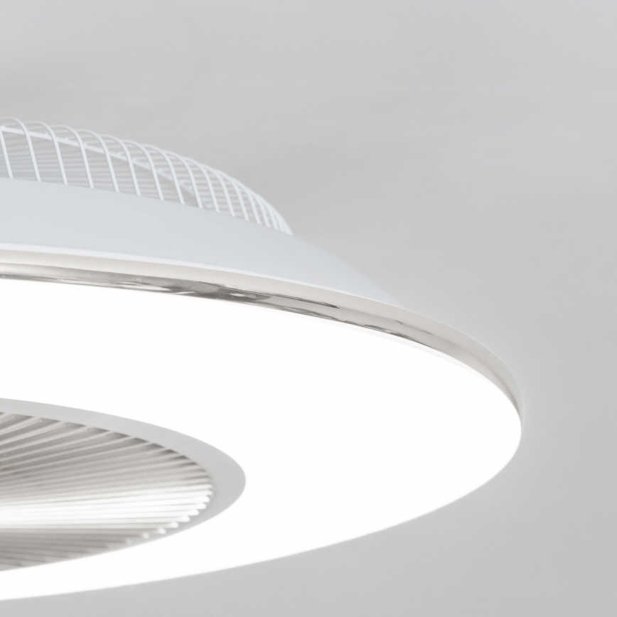 Brilagi - LED Aptumšojama lampa ar ventilatoru AURA LED/38W/230V 3000-6000K sudraba + tālvadības pults