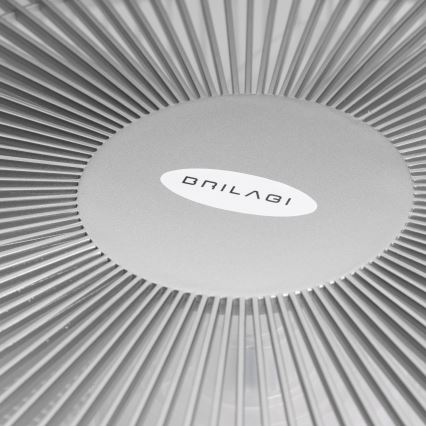 Brilagi - LED Aptumšojama lampa ar ventilatoru AURA LED/38W/230V 3000-6000K sudraba + tālvadības pults
