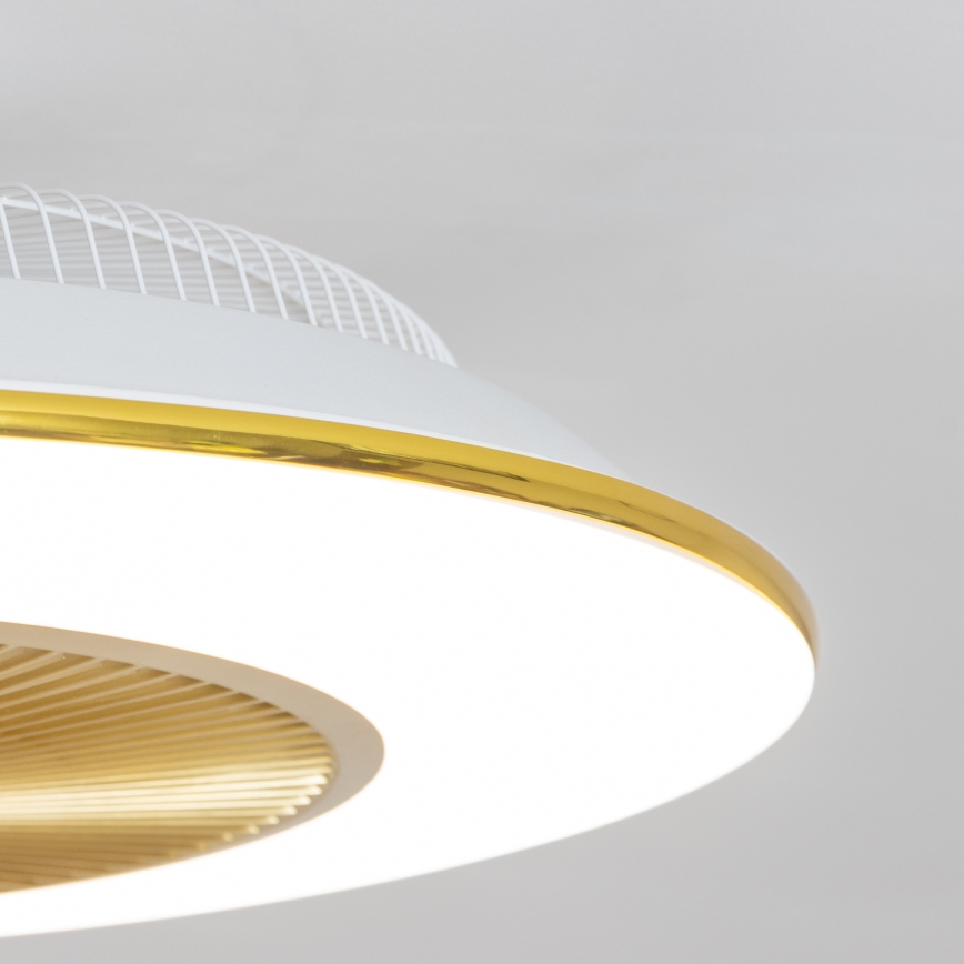 Brilagi - LED Aptumšojama lampa ar ventilatoru AURA LED/38W/230V 3000-6000K zelta + tālvadības pullts