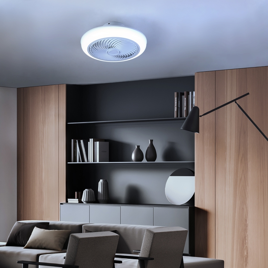 Brilagi - LED Aptumšojama griestu lampa ar ventilatoru LED/30W/230V 3000-6500K balta + tālvadības pults