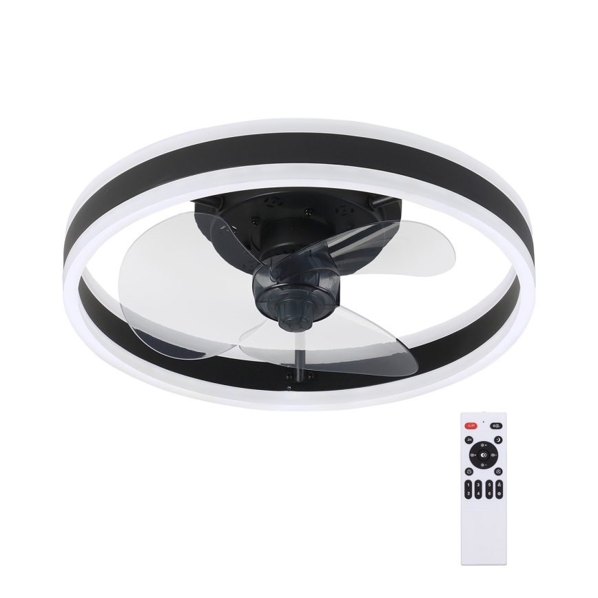 Brilagi - LED Aptumšojama griestu lampa ar ventilatoru LED/30W/230V 3000-6500K melna + tālvadības pults