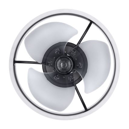 Brilagi - LED Aptumšojama griestu lampa ar ventilatoru LED/30W/230V 3000-6500K melna + tālvadības pults