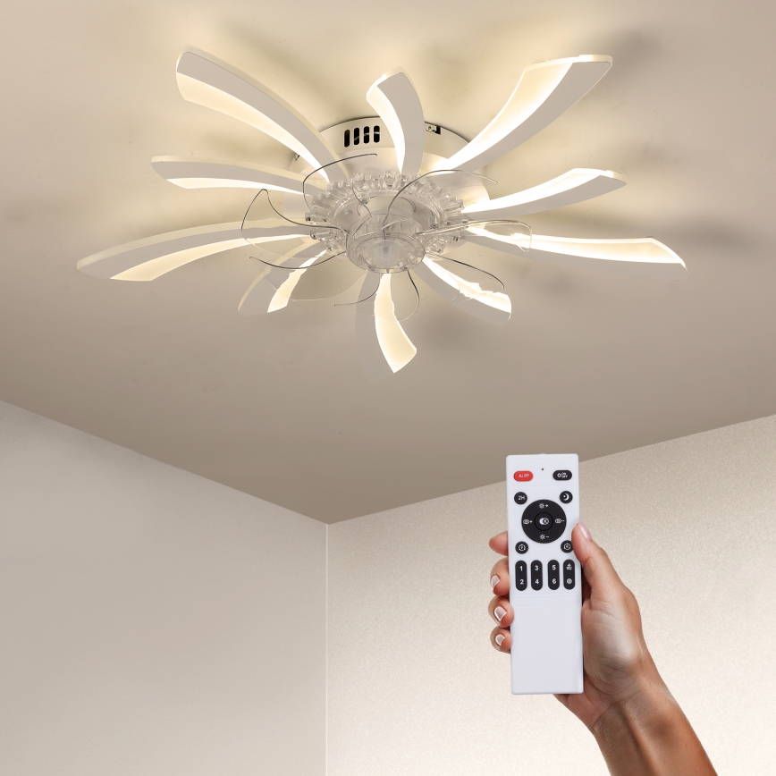 Brilagi - LED Aptumšojama griestu lampa ar ventilatoru LED/50W/230V 3000-6500K balta + tālvadības pults