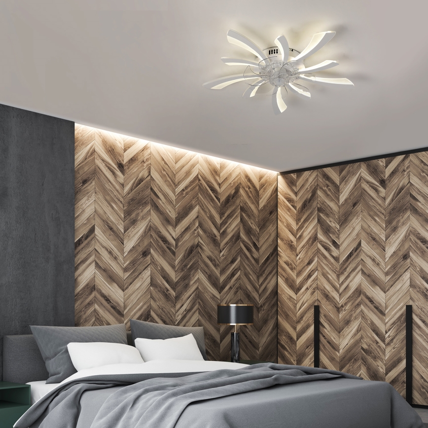 Brilagi - LED Aptumšojama griestu lampa ar ventilatoru LED/50W/230V 3000-6500K balta + tālvadības pults