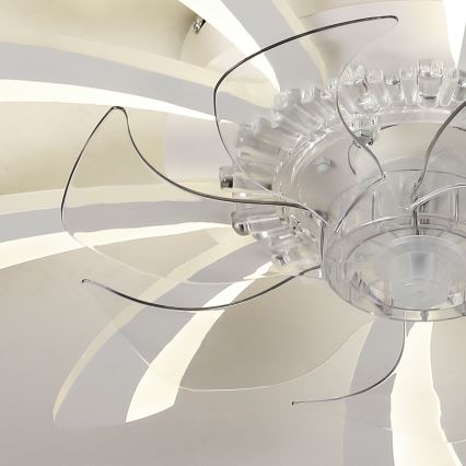 Brilagi - LED Aptumšojama griestu lampa ar ventilatoru LED/50W/230V 3000-6500K balta + tālvadības pults