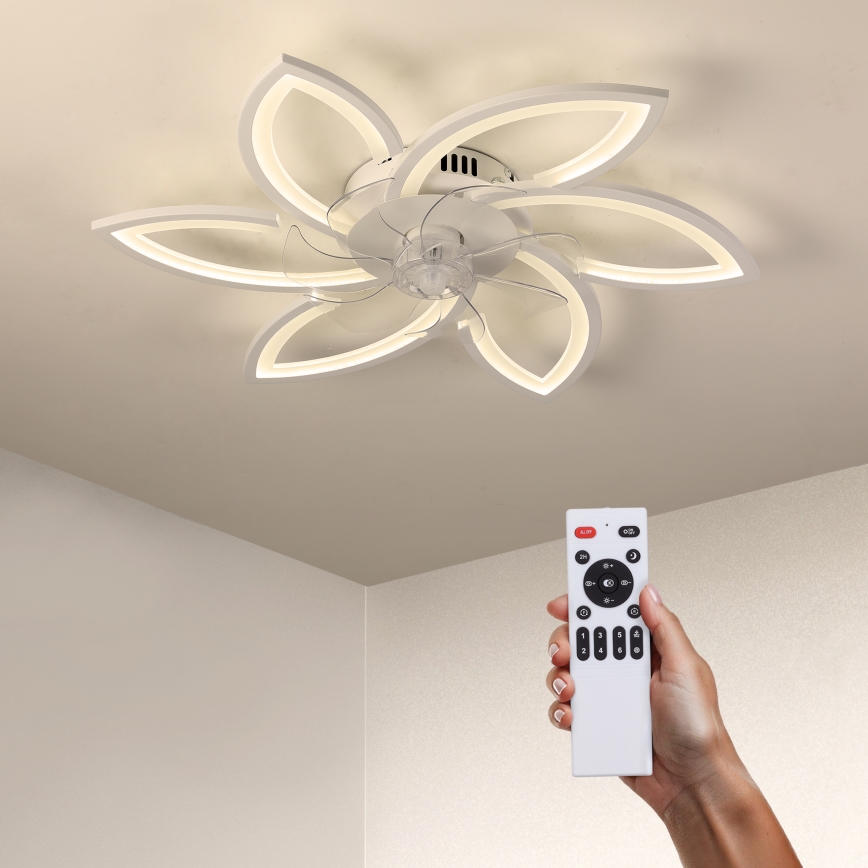 Brilagi - LED Aptumšojama griestu lampa ar ventilatoru LED/50W/230V 3000-6500K balta + tālvadības pults