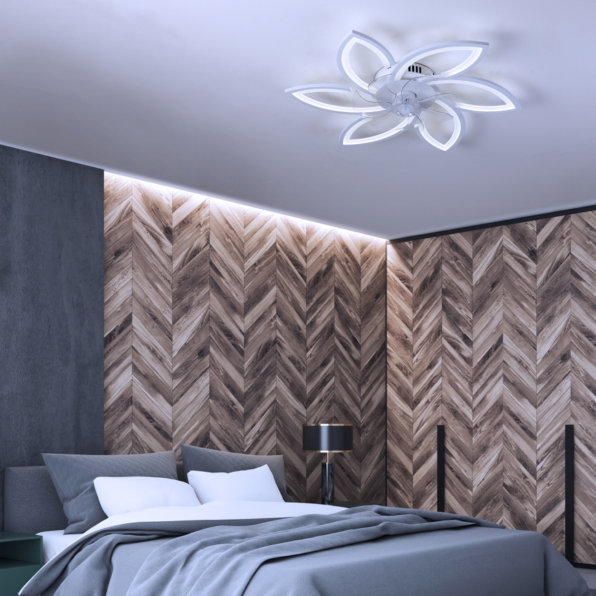 Brilagi - LED Aptumšojama griestu lampa ar ventilatoru LED/50W/230V 3000-6500K balta + tālvadības pults