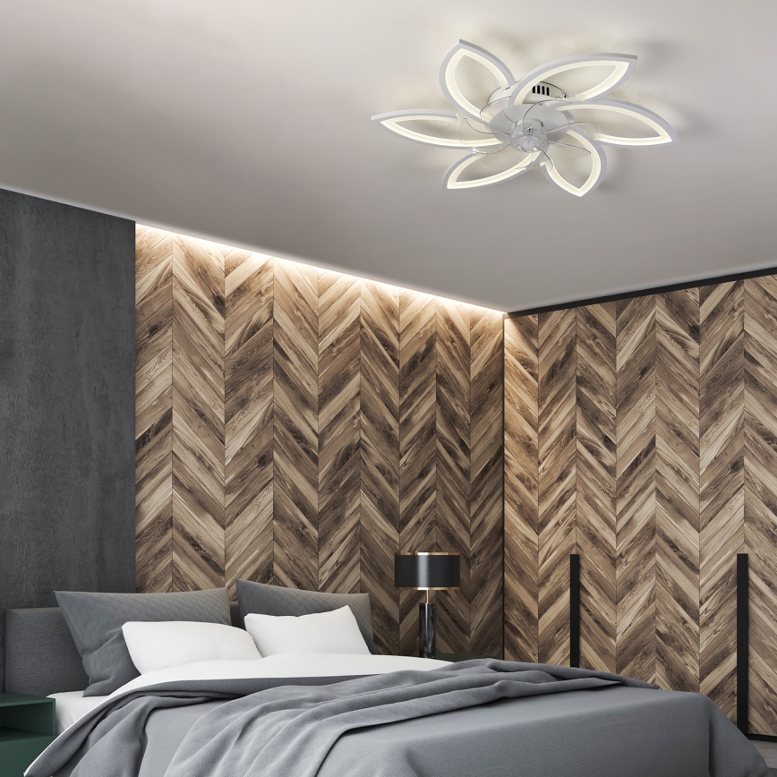 Brilagi - LED Aptumšojama griestu lampa ar ventilatoru LED/50W/230V 3000-6500K balta + tālvadības pults