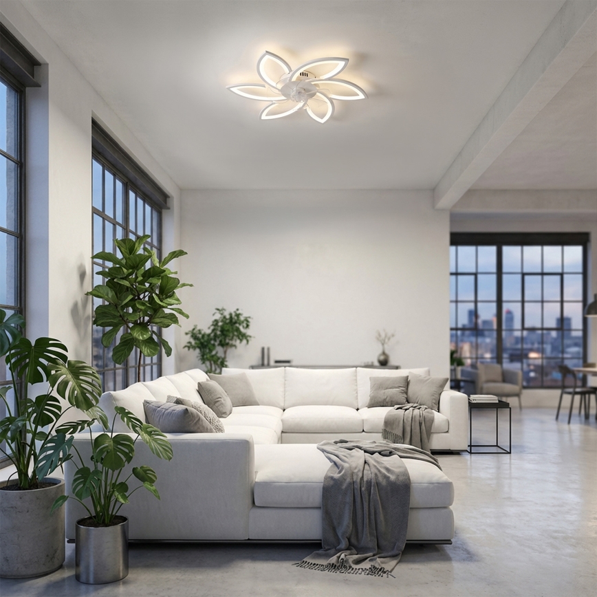 Brilagi - LED Aptumšojama griestu lampa ar ventilatoru LED/50W/230V 3000-6500K balta + tālvadības pults