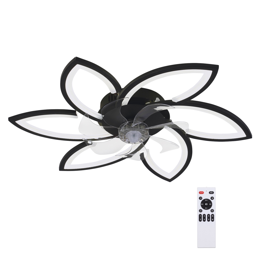 Brilagi - LED Aptumšojama griestu lampa ar ventilatoru LED/50W/230V 3000-6500K melna + tālvadības pults
