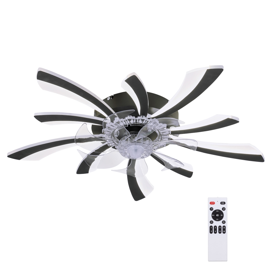 Brilagi - LED Aptumšojama griestu lampa ar ventilatoru LED/50W/230V 3000-6500K melna + tālvadības pults