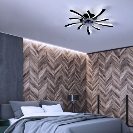 Brilagi - LED Aptumšojama griestu lampa ar ventilatoru LED/50W/230V 3000-6500K melna + tālvadības pults