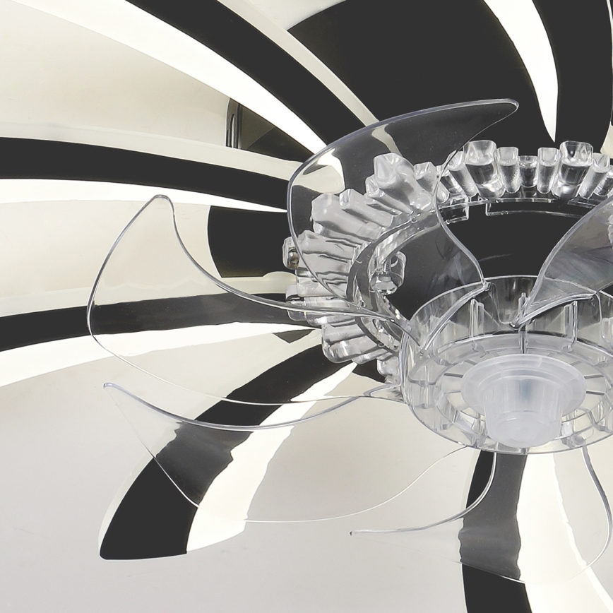 Brilagi - LED Aptumšojama griestu lampa ar ventilatoru LED/50W/230V 3000-6500K melna + tālvadības pults