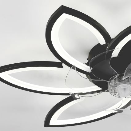 Brilagi - LED Aptumšojama griestu lampa ar ventilatoru LED/50W/230V 3000-6500K melna + tālvadības pults