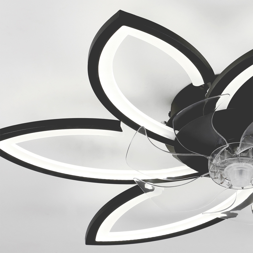 Brilagi - LED Aptumšojama griestu lampa ar ventilatoru LED/50W/230V 3000-6500K melna + tālvadības pults