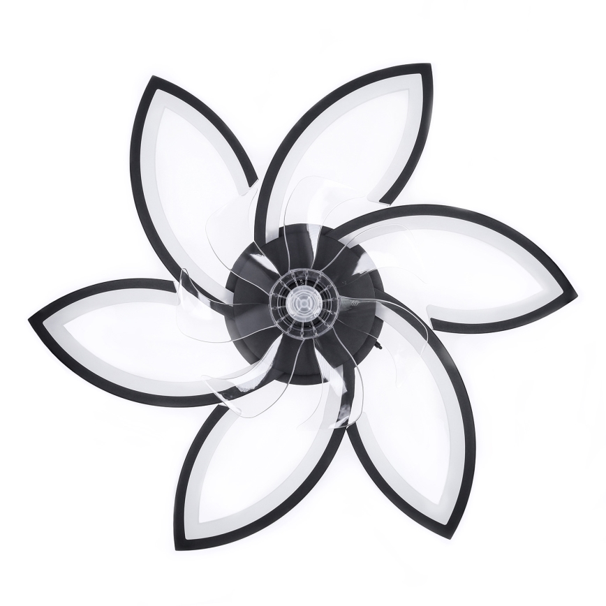 Brilagi - LED Aptumšojama griestu lampa ar ventilatoru LED/50W/230V 3000-6500K melna + tālvadības pults
