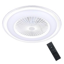 Brilagi - LED Aptumšojama lampa ar ventilatoru RONDA LED/48W/230V 3000-6000K balta+ tālvadības pults