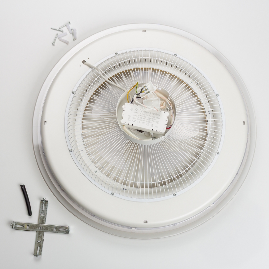 Brilagi - LED Aptumšojama lampa ar ventilatoru RONDA LED/48W/230V 3000-6000K balta+ tālvadības pults