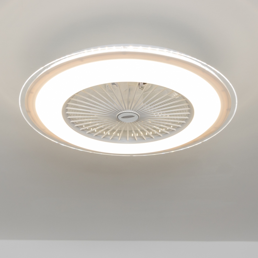 Brilagi - LED Aptumšojama lampa ar ventilatoru RONDA LED/48W/230V 3000-6000K balta+ tālvadības pults