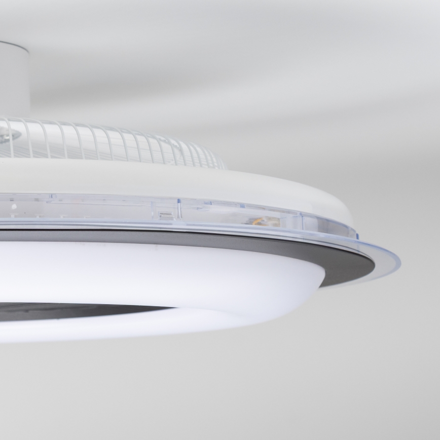 Brilagi - LED Aptumšojama lampa ar ventilatoru RONDA LED/48W/230V 3000-6000K melna + tālvadības pults
