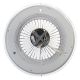 Brilagi - LED Aptumšojama lampa ar ventilatoru RONDA LED/48W/230V 3000-6000K melna + tālvadības pults