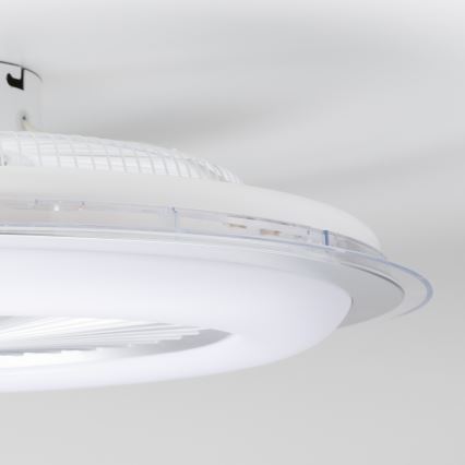 Brilagi - LED Aptumšojama lampa ar ventilatoru RONDA LED/48W/230V 3000-6000K sudraba + tālvadības pults