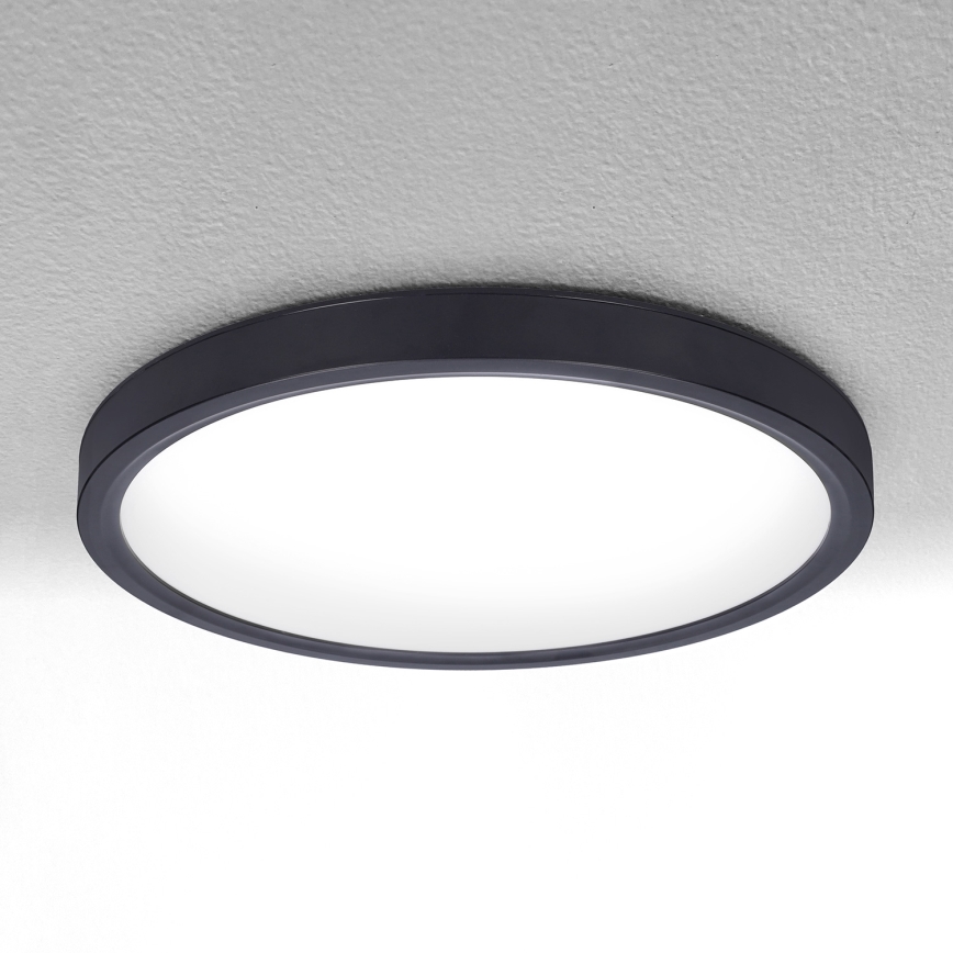 Brilagi - LED Aptumšojama griestu lampa ESTELA LED/48W/230V 3000-6500K ø 40 cm melna + tālvadības pults