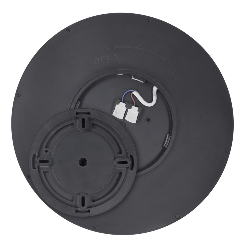 Brilagi - LED Aptumšojama griestu lampa ESTELA LED/48W/230V 3000-6500K ø 40 cm melna + tālvadības pults