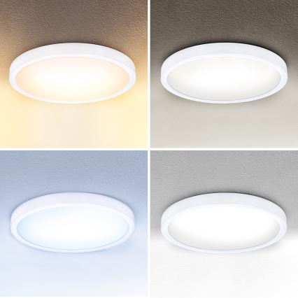 Brilagi - LED Aptumšojama griestu lampa ESTELA LED/48W/230V 3000-6500K ø 40 cm balta + tālvadības pults