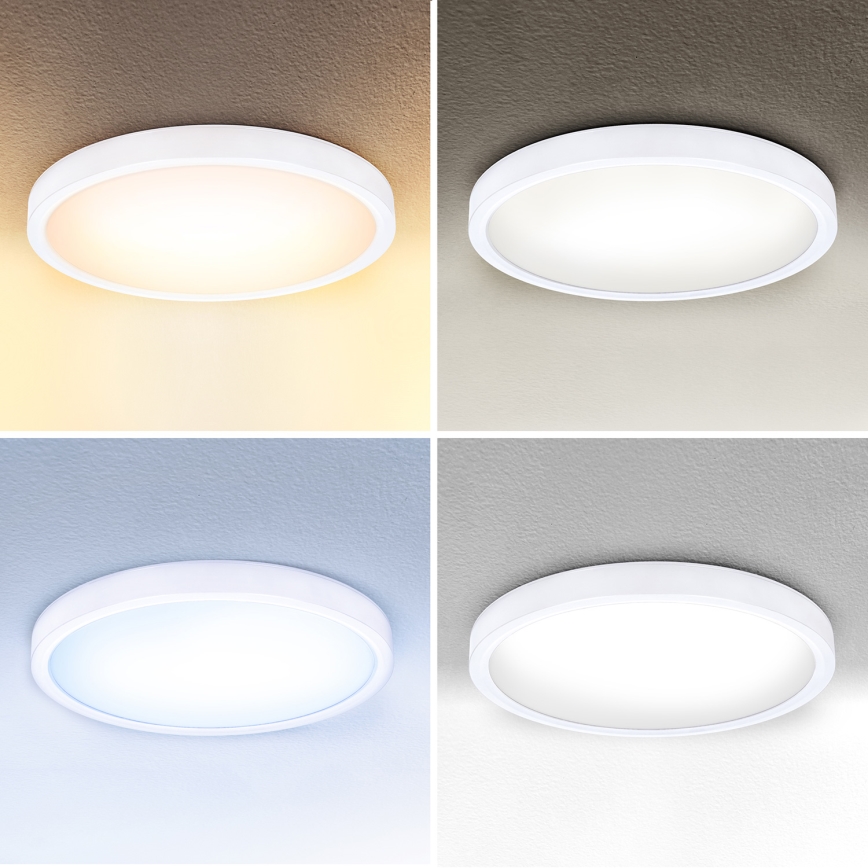 Brilagi - LED Aptumšojama griestu lampa ESTELA LED/48W/230V 3000-6500K ø 40 cm balta + tālvadības pults