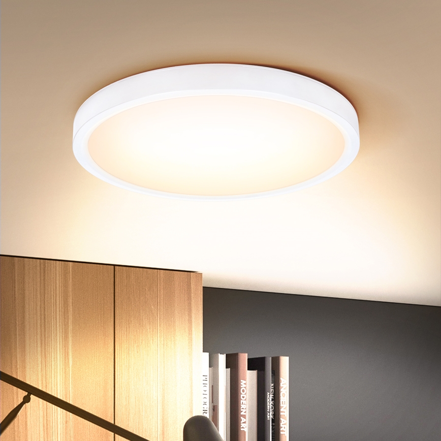 Brilagi - LED Aptumšojama griestu lampa ESTELA LED/48W/230V 3000-6500K ø 40 cm balta + tālvadības pults