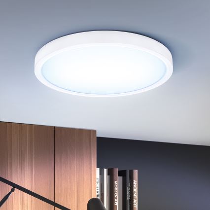 Brilagi - LED Aptumšojama griestu lampa ESTELA LED/48W/230V 3000-6500K ø 40 cm balta + tālvadības pults