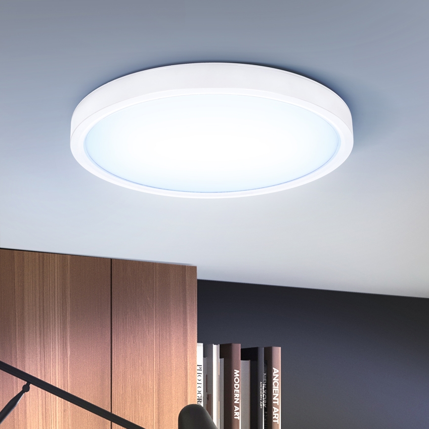 Brilagi - LED Aptumšojama griestu lampa ESTELA LED/48W/230V 3000-6500K ø 40 cm balta + tālvadības pults