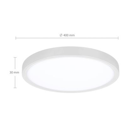 Brilagi - LED Aptumšojama griestu lampa ESTELA LED/48W/230V 3000-6500K ø 40 cm balta + tālvadības pults