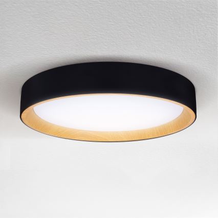 Brilagi - LED Aptumšojama griestu lampa LARIOS LED/60W/230V 3000-6500K ø 49 cm melna + tālvadības pults