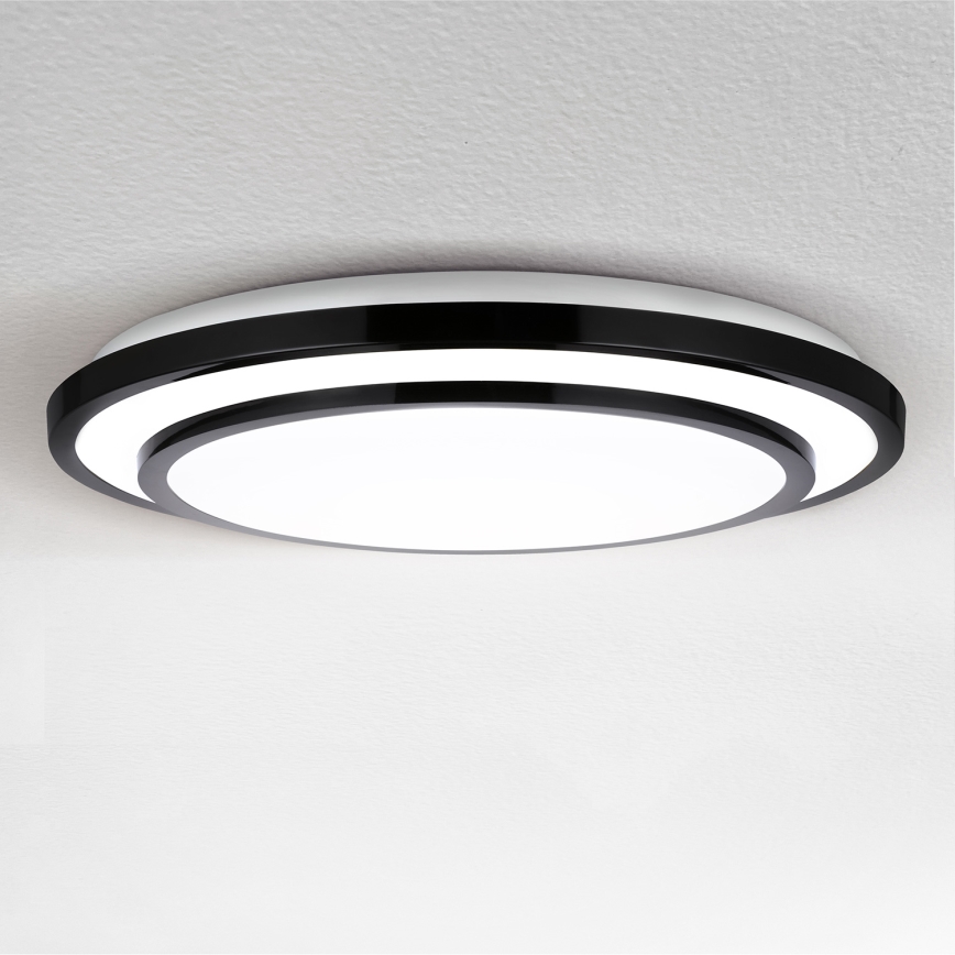 Brilagi - LED Aptumšojama griestu lampa LUCIANO LED/48W/230V 3000-6500K ø 39 cm melna + tālvadības pults