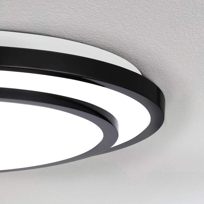 Brilagi - LED Aptumšojama griestu lampa LUCIANO LED/48W/230V 3000-6500K ø 39 cm melna + tālvadības pults
