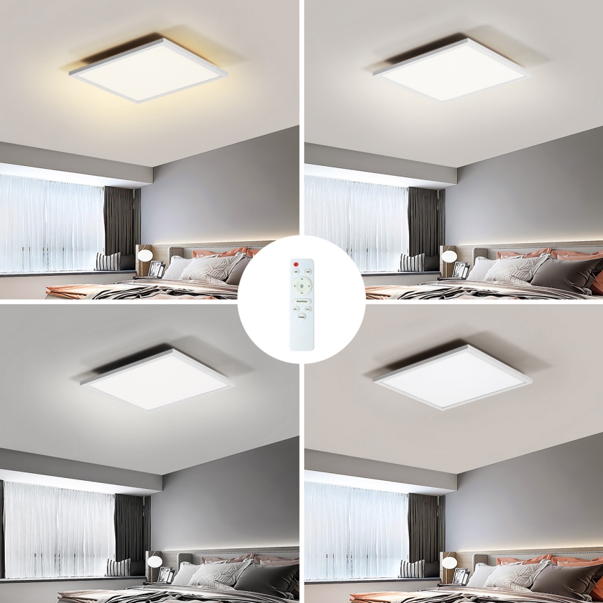 Brilagi - LED Aptumšojama griestu lampa SLIMFRAME LED/25W/230V 30x30 cm 3000-6000K balta + tālvadības pults