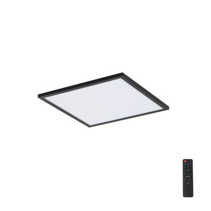 Brilagi - LED Aptumšojama griestu lampa SLIMFRAME LED/25W/230V 30x30 cm 3000-6000K melna + tālvadības pults