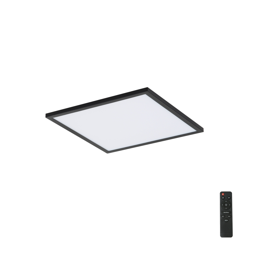 Brilagi - LED Aptumšojama griestu lampa SLIMFRAME LED/25W/230V 30x30 cm 3000-6000K melna + tālvadības pults