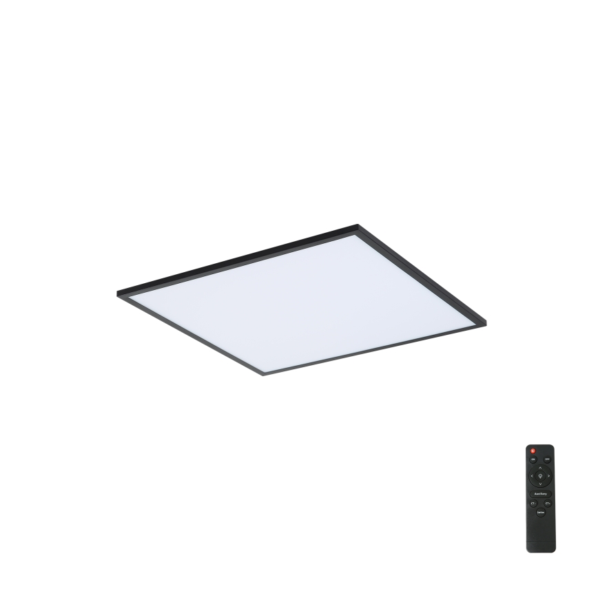 Brilagi - LED Aptumšojama griestu lampa SLIMFRAME LED/36W/230V 45x45 cm 3000-6000K melna + tālvadības pults