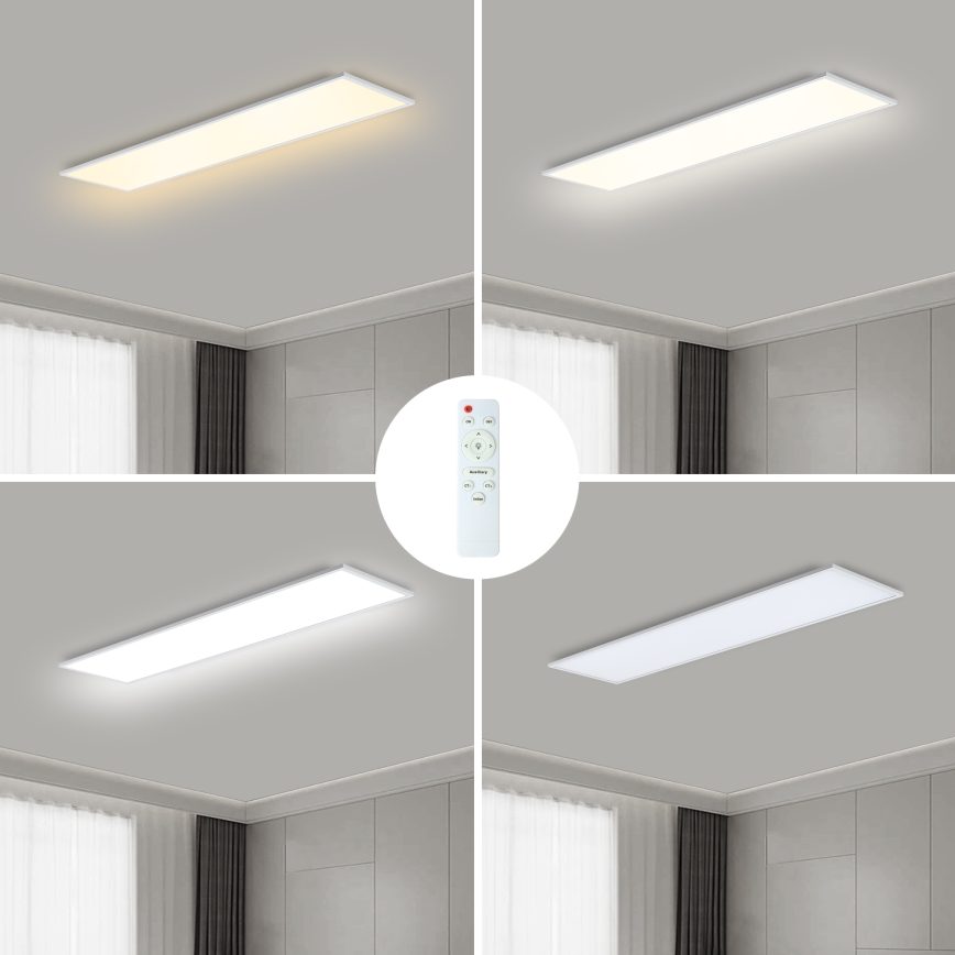 Brilagi - LED Aptumšojama griestu lampa SLIMFRAME LED/58W/230V 120x30 cm 3000-6000K balta + tālvadības pults