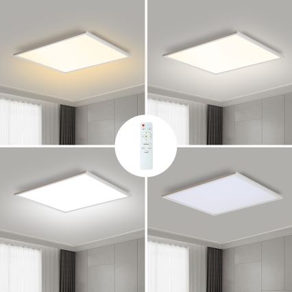 Brilagi - LED Aptumšojama griestu lampa SLIMFRAME LED/58W/230V 60x60 cm 3000-6000K balta + tālvadības pults
