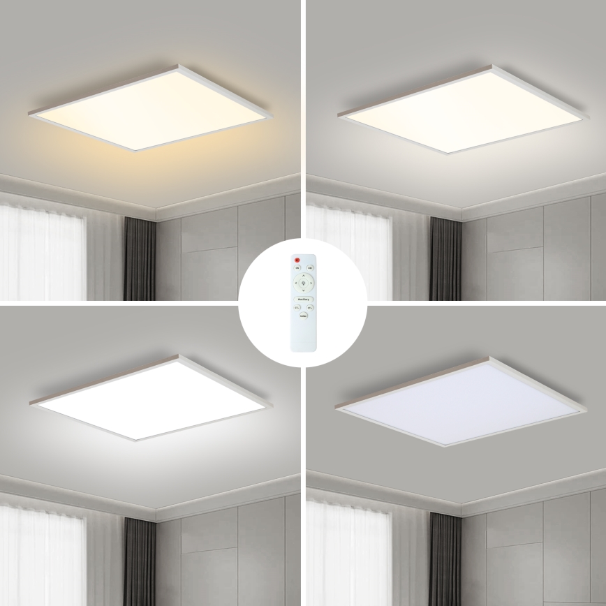 Brilagi - LED Aptumšojama griestu lampa SLIMFRAME LED/58W/230V 60x60 cm 3000-6000K balta + tālvadības pults