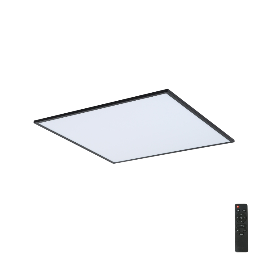 Brilagi - LED Aptumšojama griestu lampa SLIMFRAME LED/58W/230V 60x60 cm 3000-6000K melna + tālvadības pults
