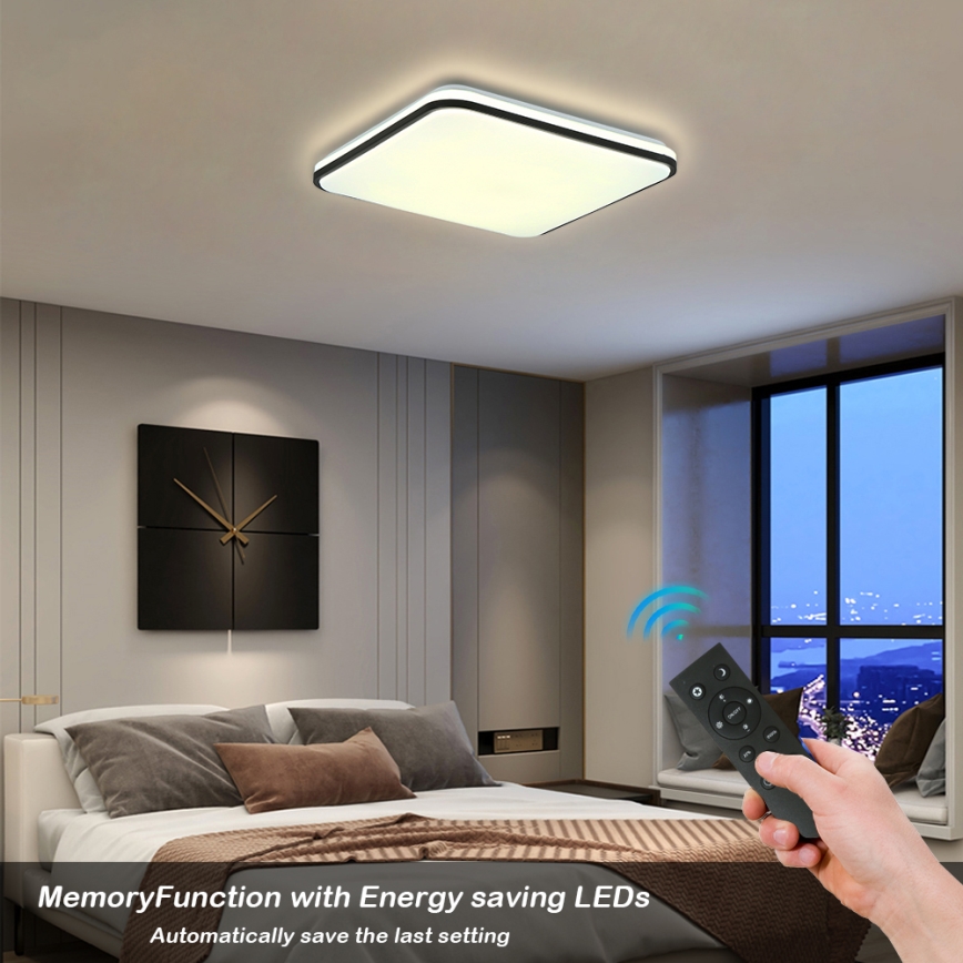 Brilagi - LED Aptumšojama griestu lampa SMART LED/28W/230V 3000-6000K 40x40 cm Wi-Fi Tuya + tālvadības pults