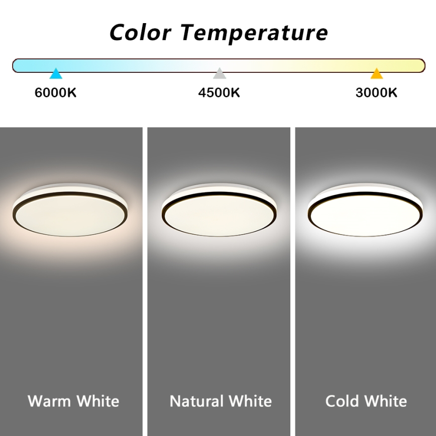 Brilagi - LED Aptumšojama griestu lampa SMART LED/28W/230V 3000-6000K d. 35 cm Wi-Fi Tuya + tālvadības pults