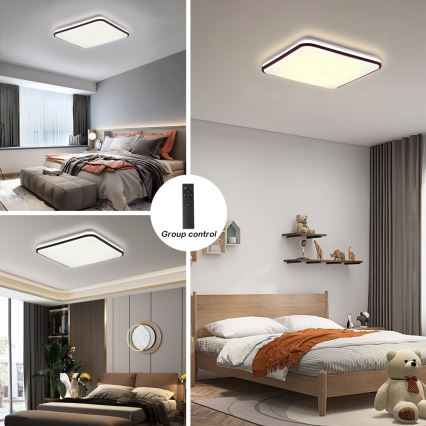 Brilagi - LED Aptumšojama griestu lampa SMART LED/36W/230V 3000-6000K 45x45 cm Wi-Fi Tuya + tālvadības pults