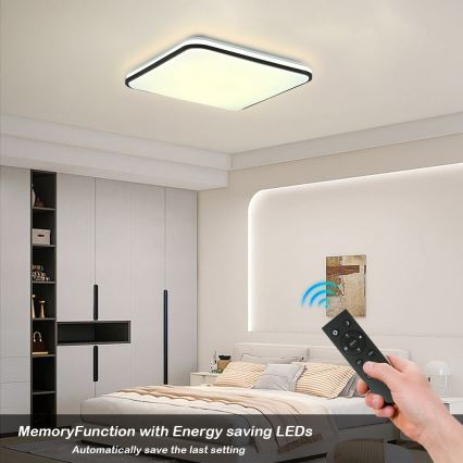 Brilagi - LED Aptumšojama griestu lampa SMART LED/36W/230V 3000-6000K 45x45 cm Wi-Fi Tuya + tālvadības pults
