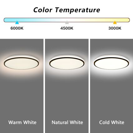Brilagi - LED Aptumšojama griestu lampa SMART LED/36W/230V 3000-6000K d. 45 cm Wi-Fi Tuya + tālvadības pults